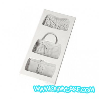 แม่พิมพ์ซิลิโคนรูปกระเป๋า 3 แบบ